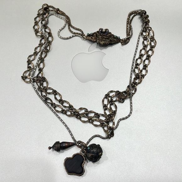 Lucky Brand 3-Strand W/Charms Turquoise Necklace—GORGEOUS! Excellent Cond! - Picture 14 of 15